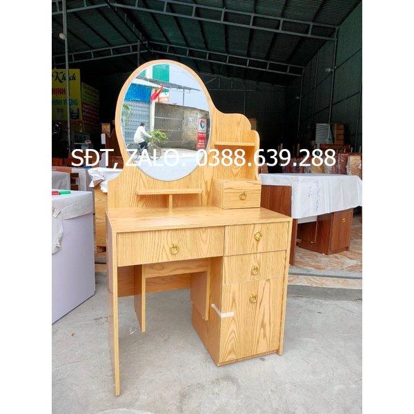 Bàn Trang Điểm MDF Vân Gỗ Sồi Đẹp