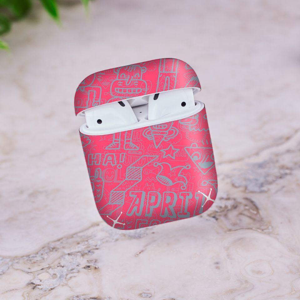 Miếng dán skin cho AirPods in hình thiết kế - atk080 (AirPods ,1 2, Pro, TWS, i12)