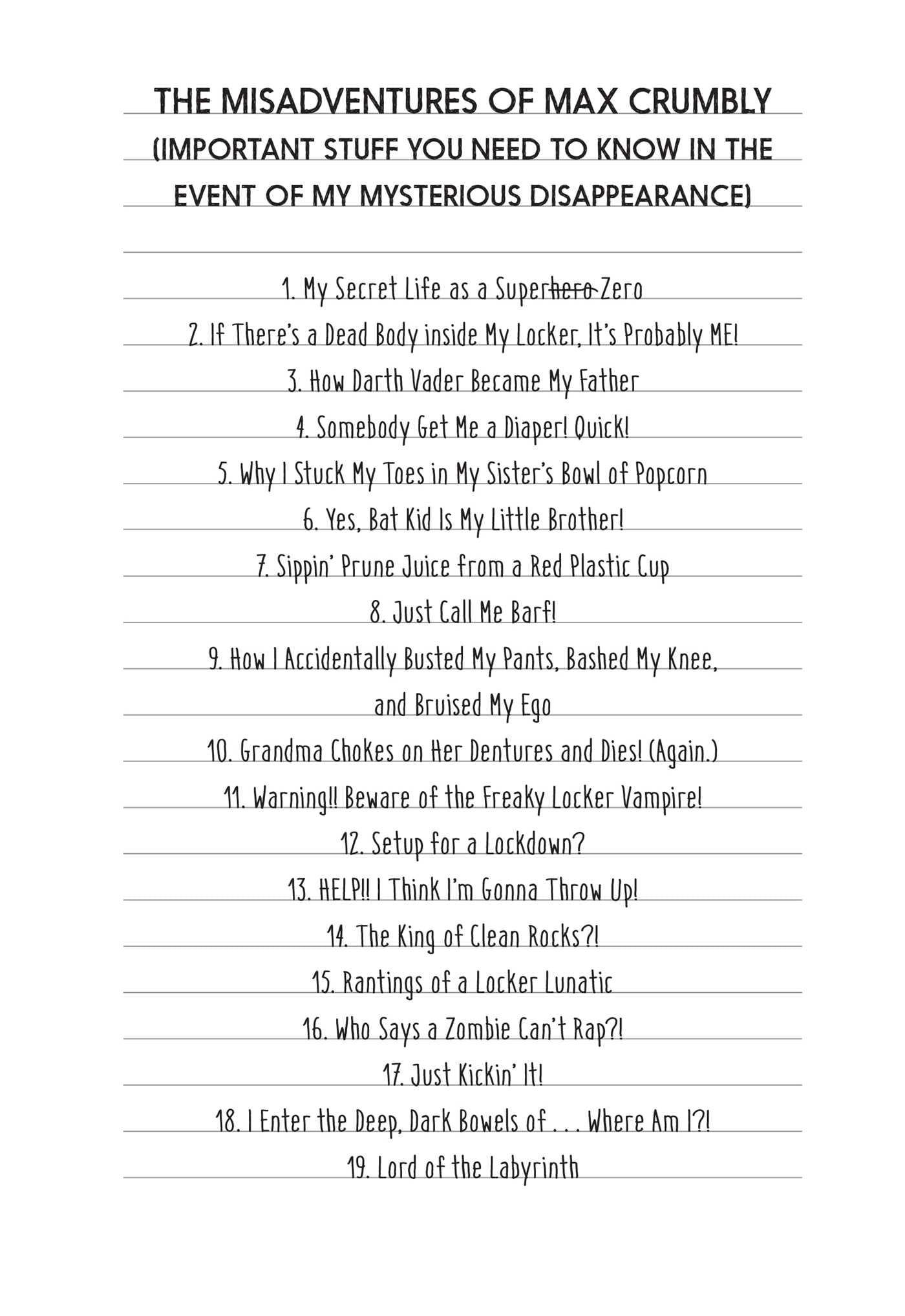 Sách ngoại văn: The Misadventures Of Max Crumbly 1: Locker Hero