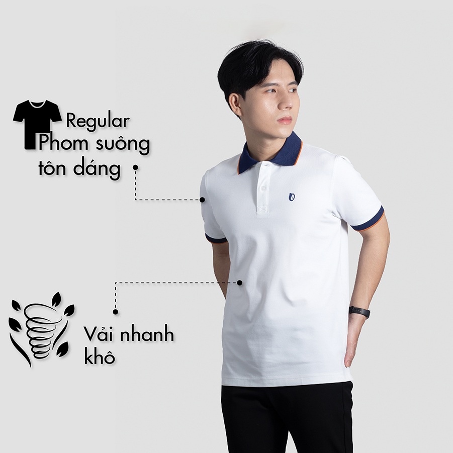 Áo thun KLINE POLO OVERCO Phối Viền Cổ Tinh Tế Phong Cách