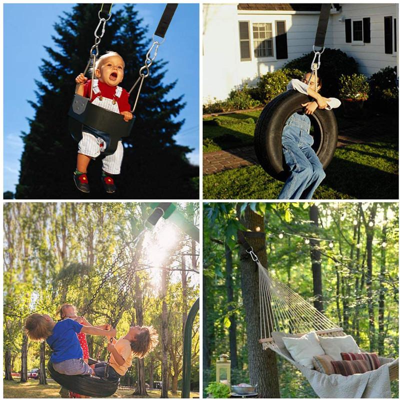 1 Cây Đu Treo Bộ Võng Dây Dây Móc Đa Năng 350 KG Tải Trọng Cắm Trại Đi Bộ Đường Dài Võng Treo Dây