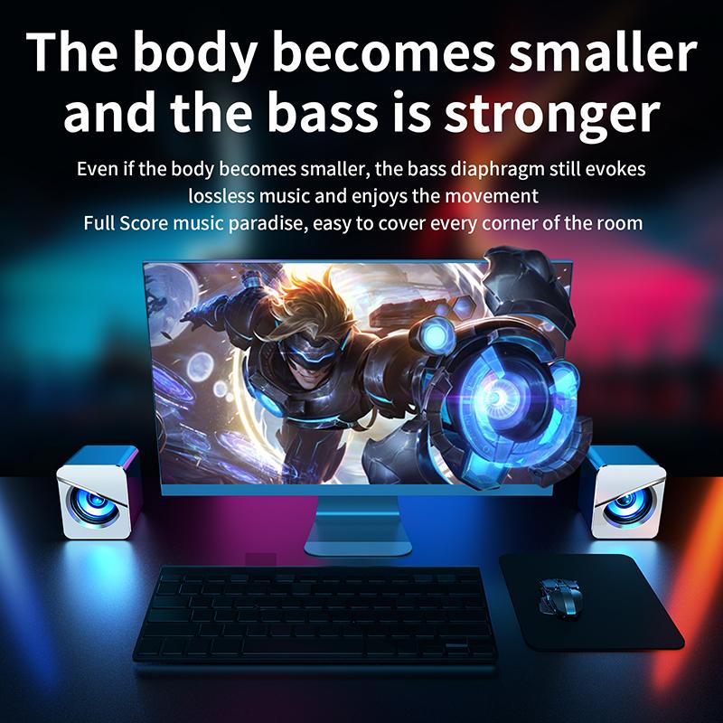 Loa máy tính có dây USB Color: Standard black