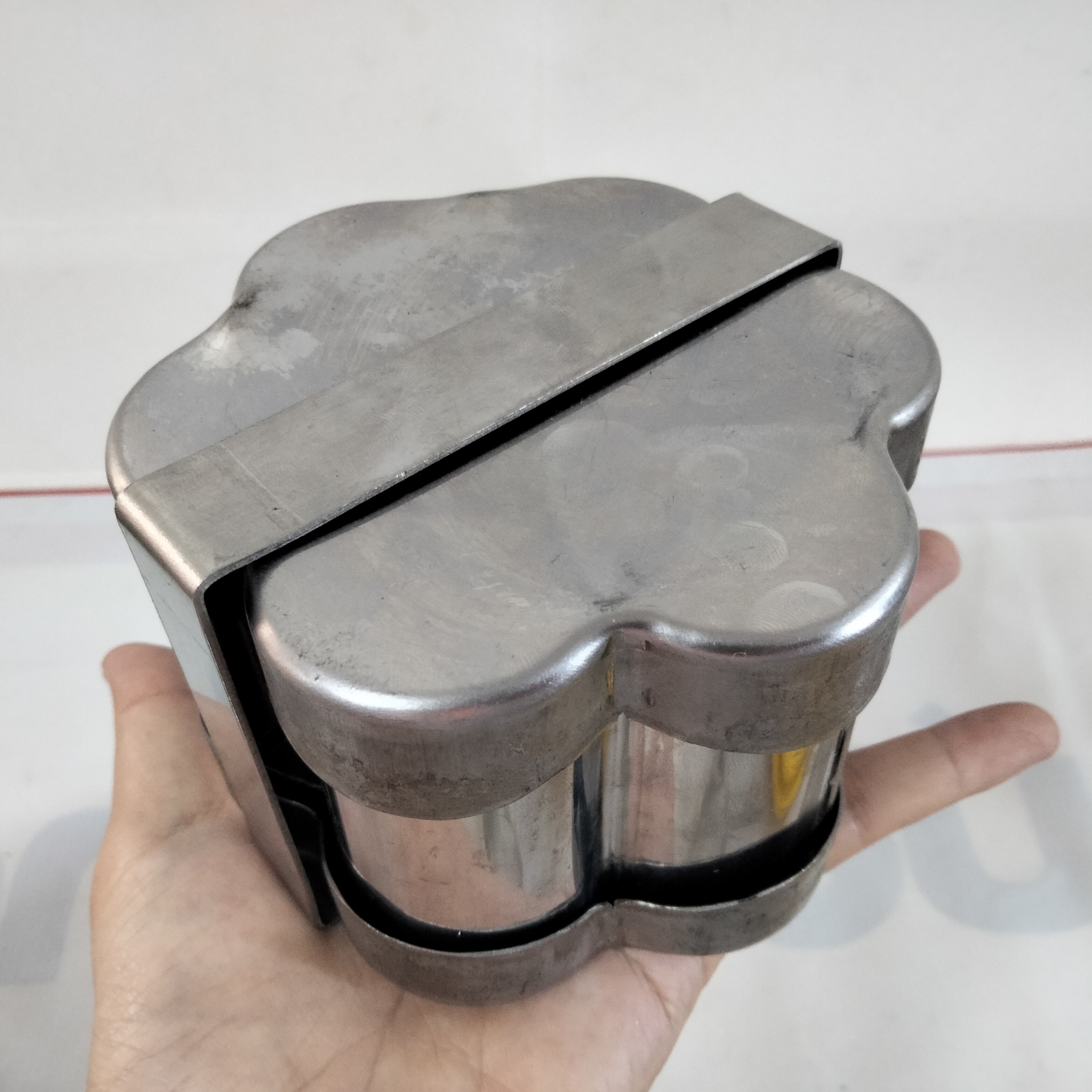 Khuôn Làm Giò Lụa Nắp Thụt Giò hoa 500 gr Làm Giò Chả, Chả Lụa, Giò thủ Chuyên Nghiệp, Đảm Bảo An Toàn Vệ Sinh Thực Phẩm Cam Kết Xài Bền - Giò hoa 500 gr