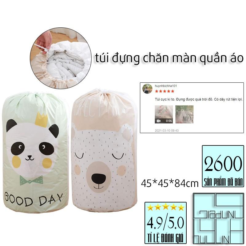 Túi dây rút vải dù nhựa chống thấm đựng chăn màn quần áo