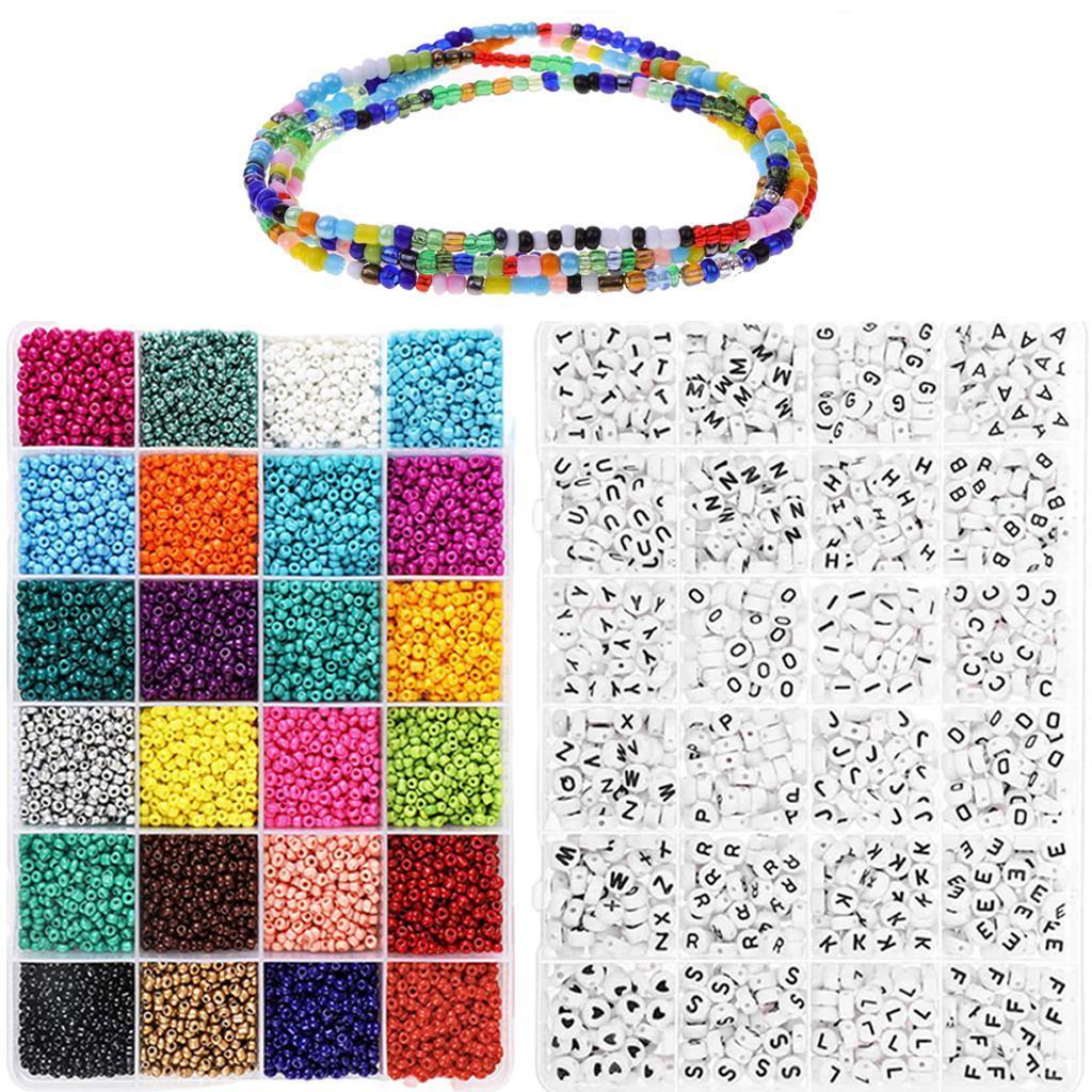 Letter And Pony Seed Beads Loose DIY Bracelets Jewelry Pendants Making Craft