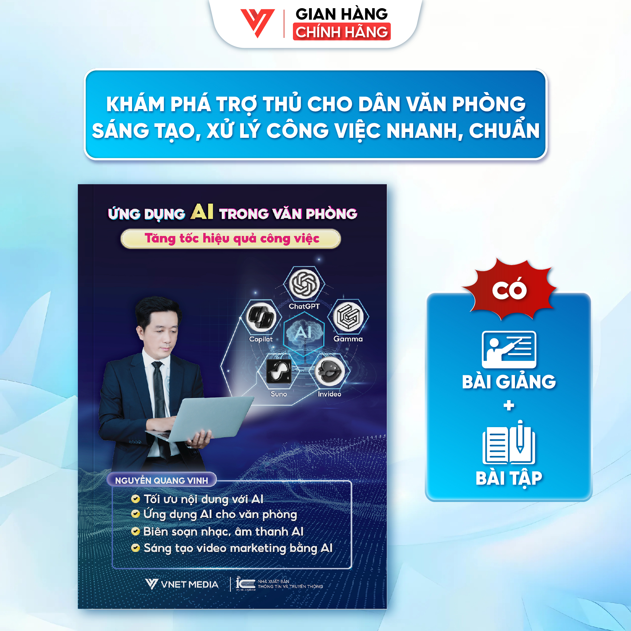 Sách Ứng Dụng AI Ứng Dụng Văn Phòng -  Tăng Tốc Hiệu Quả Công Việc