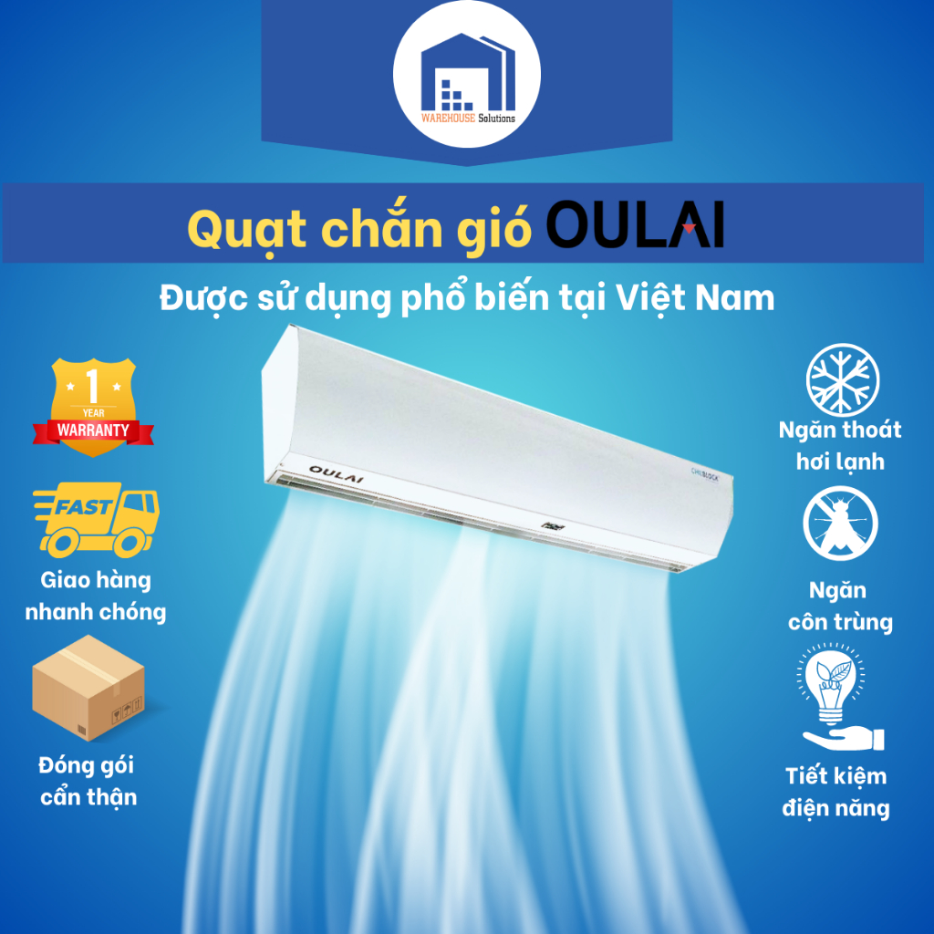Quạt chắn gió - Quạt cắt gió OULAI CHILBLOCK - TIÊU CHUẨN CHÂU ÂU - hàng nhập khẩu