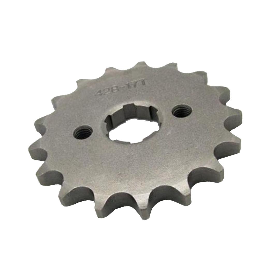17 Teeth 428 Chain Front Sprocket Cog for Pit Trail Dirt Bike ATV Quad Buggy