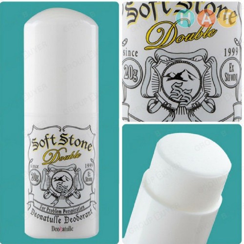 Dụng cụ chăm sóc, khử mùi vùng nách đá khoáng Soft Stone 20g Nhật Bản
