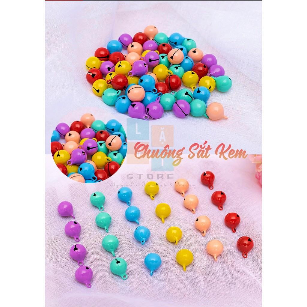 Lục lạc, chuông sắt màu Pastel ngẫu nhiên - Trang trí, handmade, thú cưng