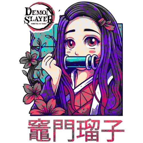 Áo hoodie anime nezuko kamado phong cách chibi nhật bản wright oversize unisex