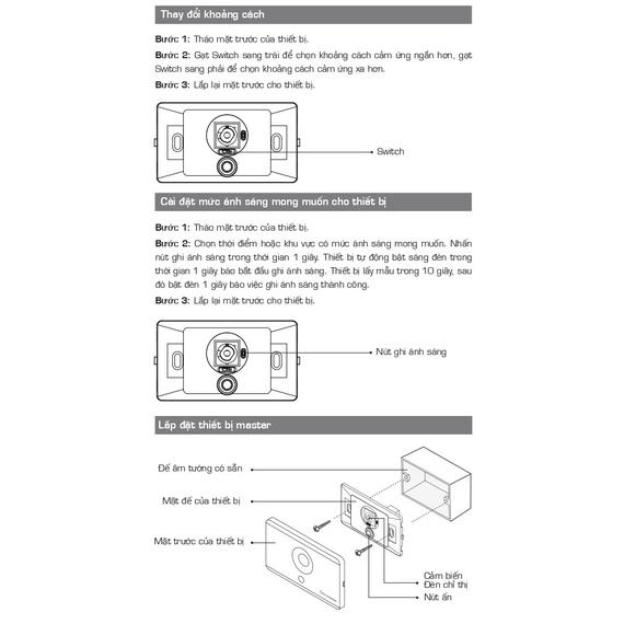 Thiết bị bật tắt đèn cầu thang tự động SH-D4- BKAV