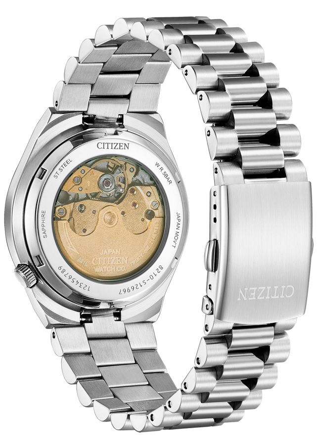 Đồng Hồ Nam Citizen Tsuyosa Dây Thép Không Gỉ Máy Cơ-Automatic NJ0150-81E - Mặt Đen (Sapphire)