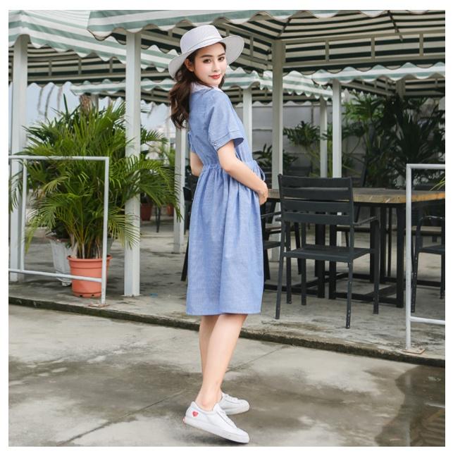 ĐẦM BẦU VÁY BẦU CÔNG SỞ CỔ LÁ SEN TRẮNG