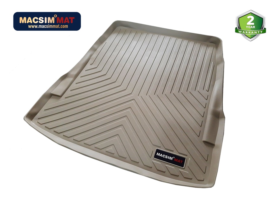Thảm lót cốp xe ô tô Mercedes S class S400L/S320L 2014-2020 nhãn hiệu Macsim chất liệu TPV cao cấp màu be