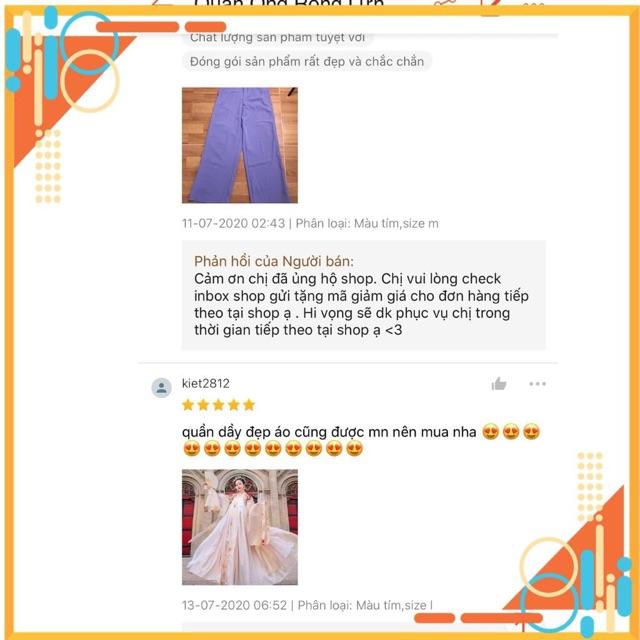 Quần Ống Rộng Lưng Cao Chất Vải Dày Dặn Chuẩn From