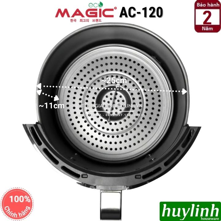 Nồi chiên không dầu Magic ECO AC-120 - Dung tích 7 lít - Công suât 1800W - Hàng chính hãng