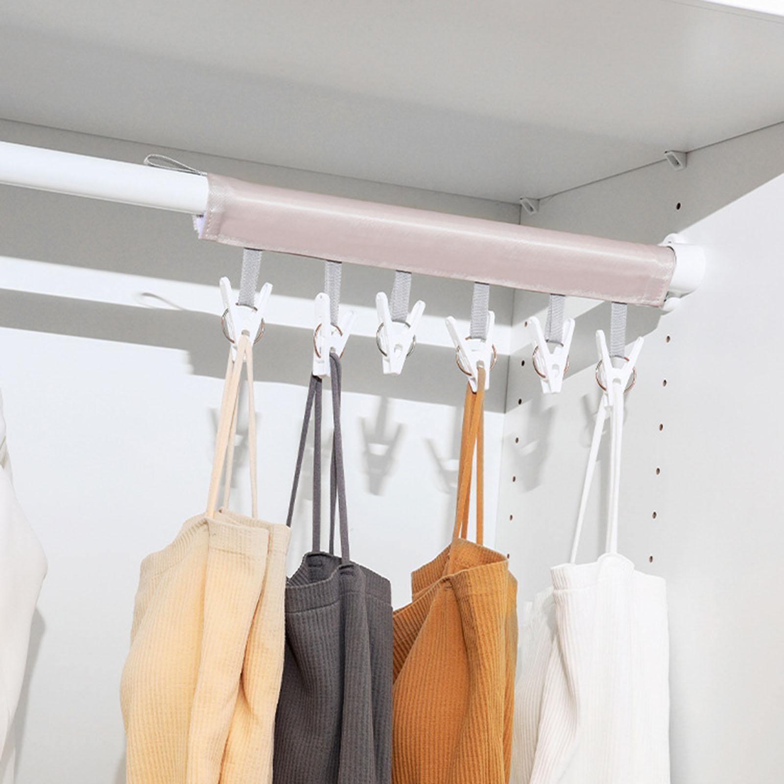 Hanger Clips Hanging Portable Nonslip Folding for Outdoor Bathroom Socks