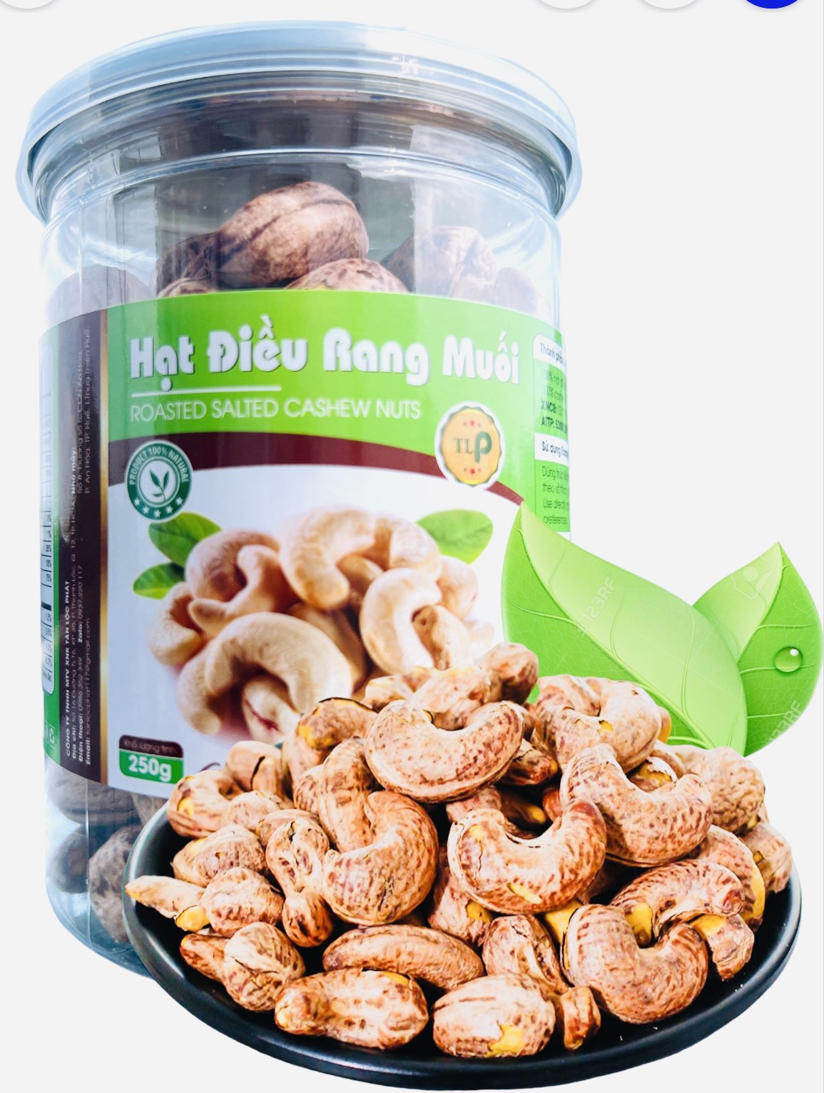 HẠT ĐIỀU RANG MUỐI A CỒ CHẤT LƯỢNG TÂN LỘC PHÁT - 250G