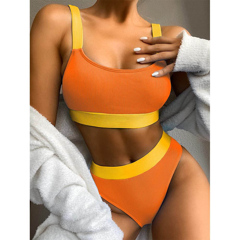 2021 Mới Cao Cấp Gợi Đồ Bơi Bikini Đồ Bơi Nữ Bandeau Đẩy Lên Bikini Bộ Khóa Áo Tắm Mặc Đi Biển Bơi phù Hợp Với
