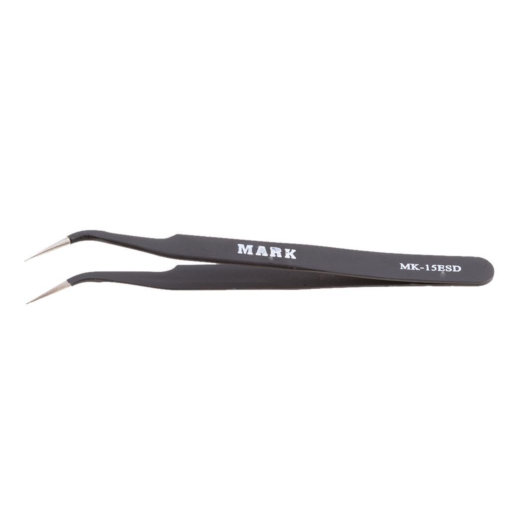 2 Pieces Professional Multi-purpose Metal Anti-Static X-type Pointed Tweezers Repair Tool for iPhone X 8 8 Plus Samsung Galaxy S8 S8+ Smart Phones, iPads, Laptops