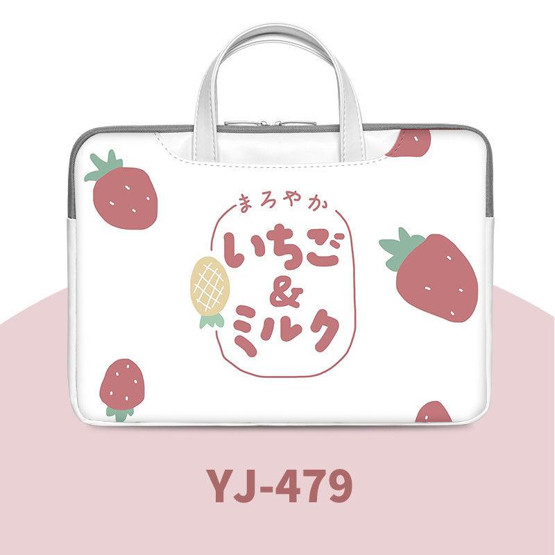 Hoạt Hình Dễ Thương Laptop Túi Chống Nước Máy Tính 13 14 15 15.6 16.1 Inch PU Laptop Đeo Vai Túi Xách Cho Macbook dell/HP/Lenovo