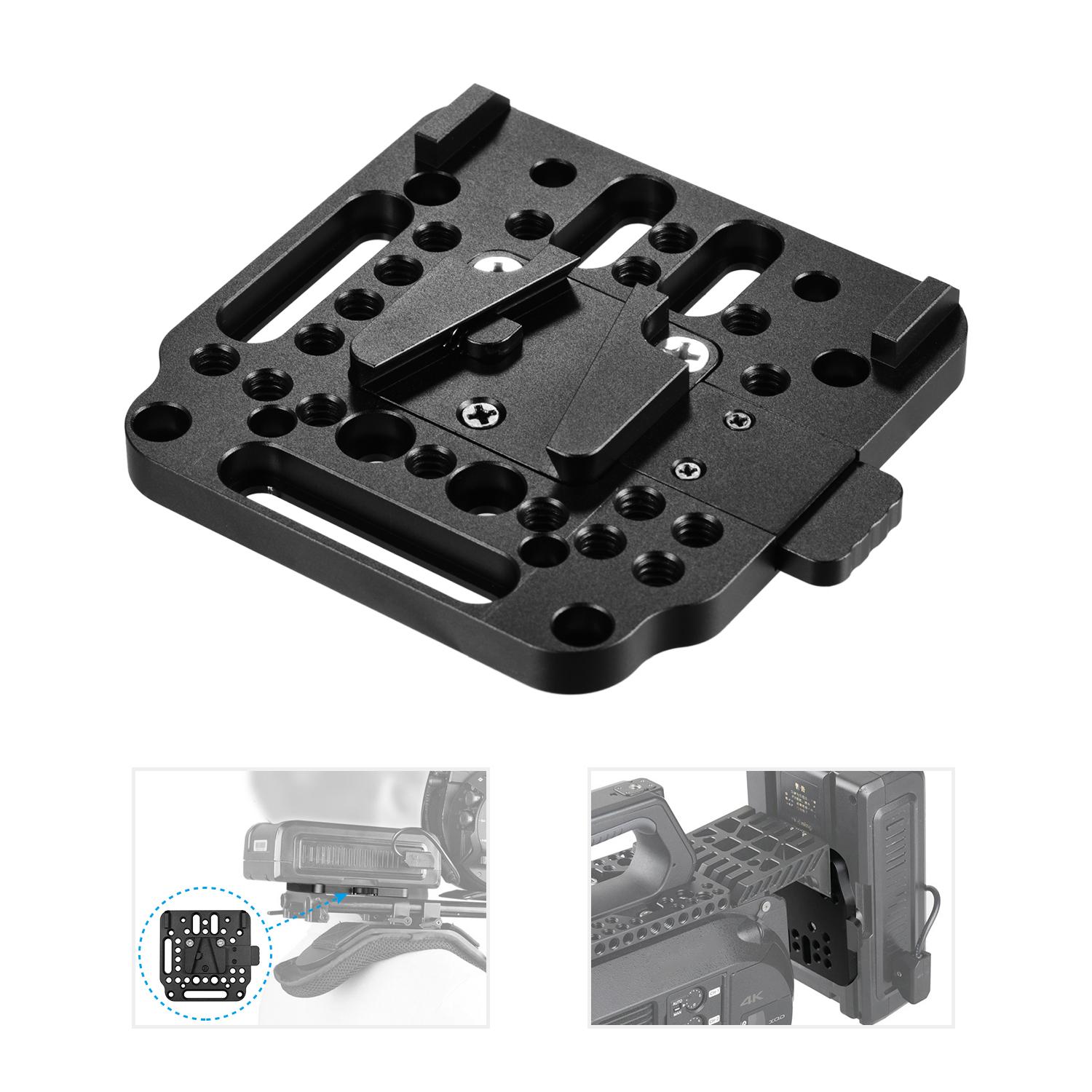 Tấm khóa chữ V hợp kim nhôm 1/4 inch M3 M4 Bộ đếm Liên kết 1/4 inch cho pin V-Mount