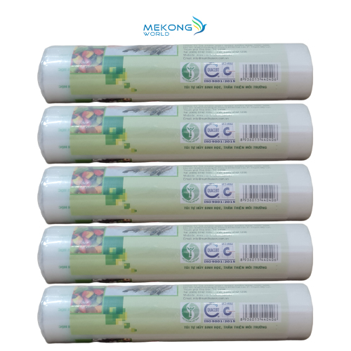 5 Cuộn Túi Đựng Thực Phẩm Nhựa Sinh Học