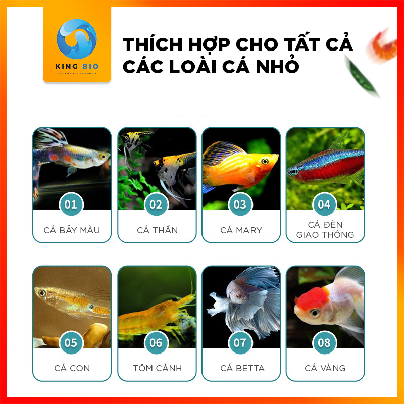 Cám cho cá nhỏ - Thức ăn dinh dưỡng giàu đạm và Vitamin cho cá nhỏ loại hạt chìm chậm