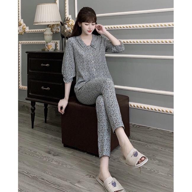 Đồ bộ mặc nhà chất lụa hàn