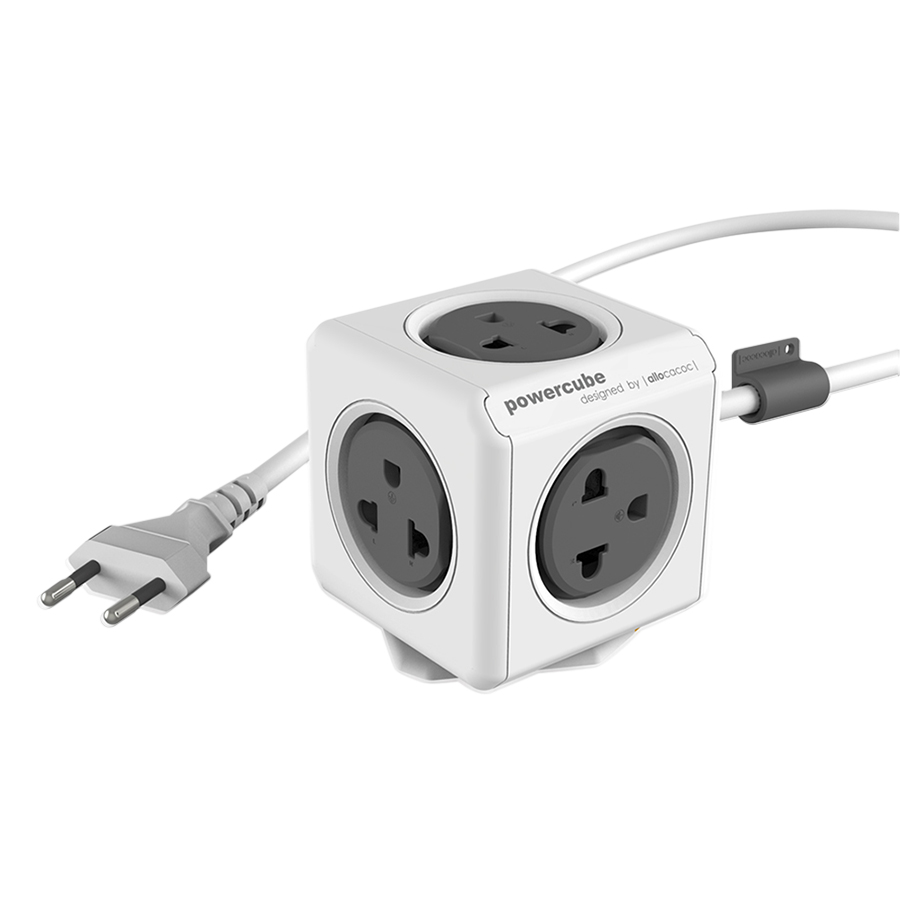 Ổ Cắm Điện Allocacoc PowerCube Extended 2 Sạc USB - Màu Ngẫu Nhiên (1.5m)