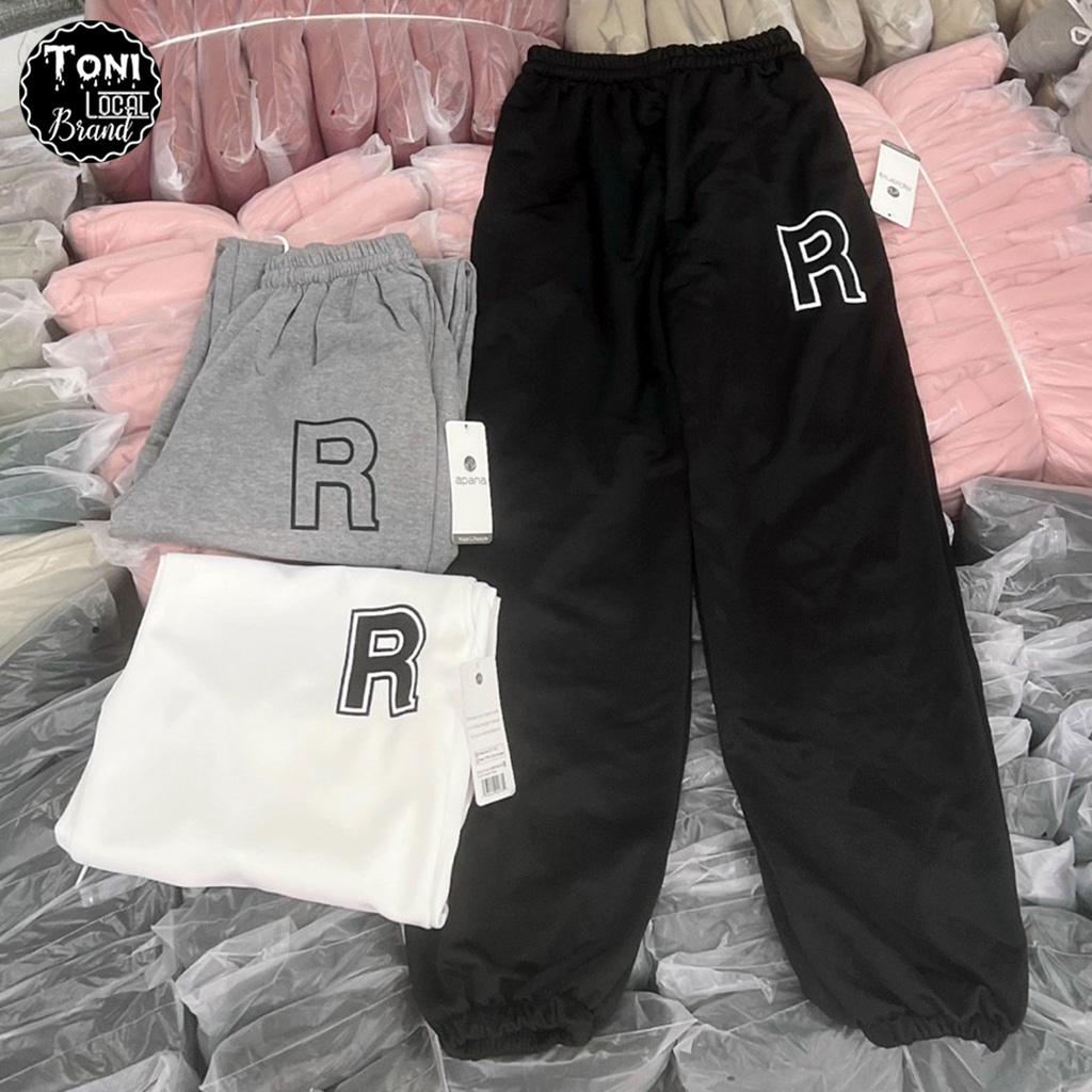 Quần Dài Nỉ Ngoại R Unisex nam nữ