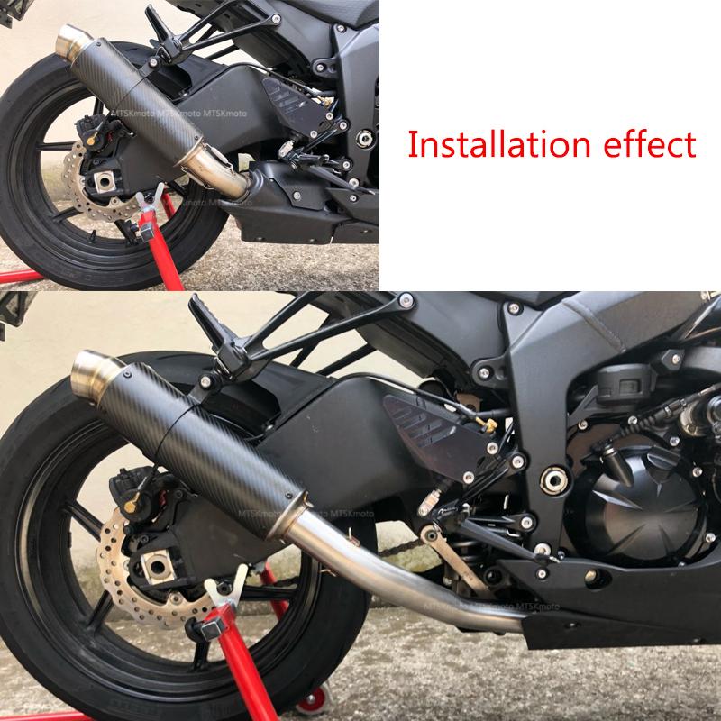 Ống Xả Bằng Thép Không Gỉ Cho Xe Kawasaki Zx-10 Zx10 2008 2009 2010