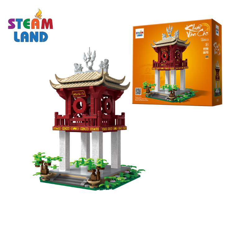 Bộ Lắp Ráp Mô Hình Steamland - Khuê Văn Các | 666 Chi Tiết | Quà Lưu Niệm Đặc Biệt Cho Trẻ Từ 6 Tuổi | Chất Liệu Nhựa ABS An Toàn