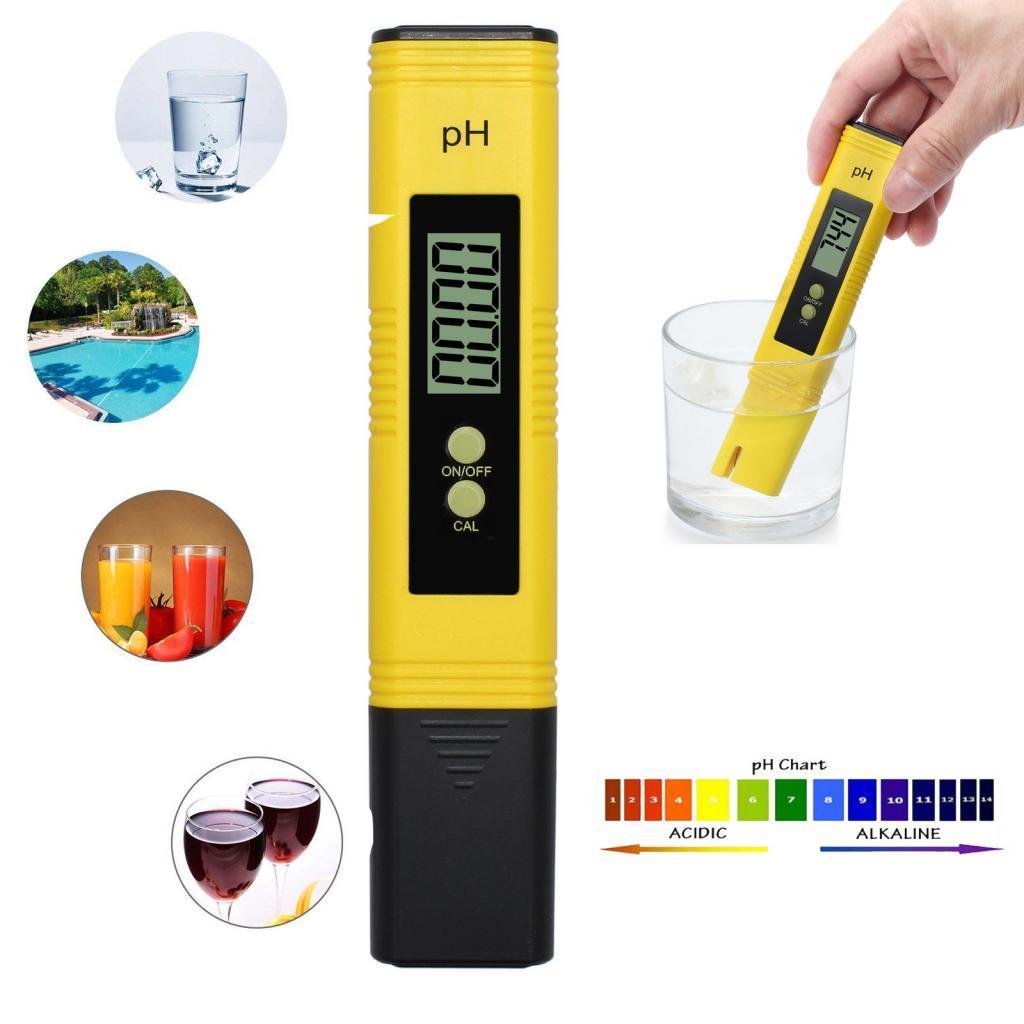 Digital PH meter pool water quality tester with 0 14 PH measuring range