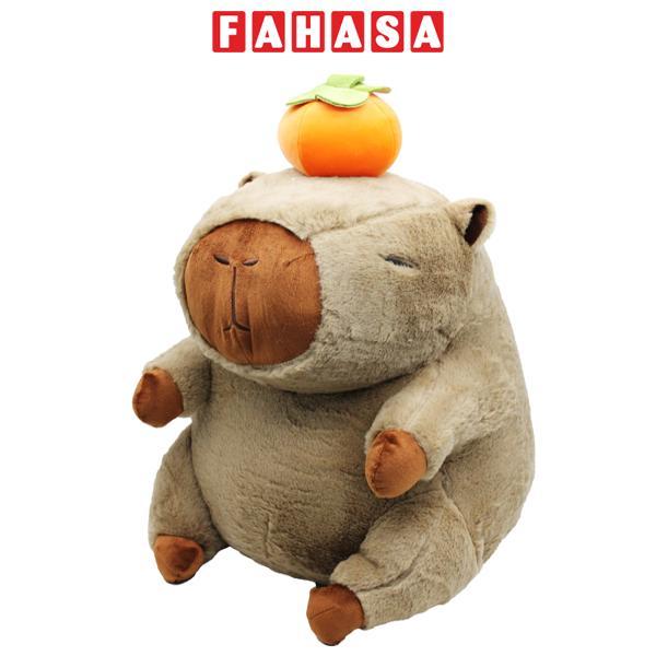 Thú Bông Capybara Đính Trái Cam 50 cm - ZooZoo 50410