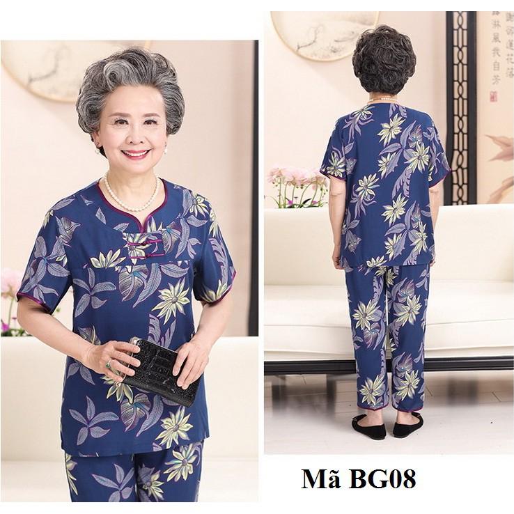 Bộ đồ cho người già , quà tặng cho bà, cho mẹ yêu ngày hè