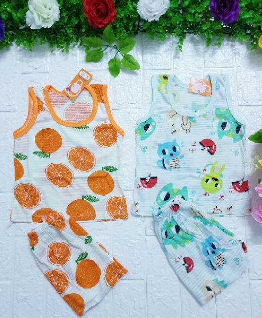 Bộ ba lỗ cotton sợi tre