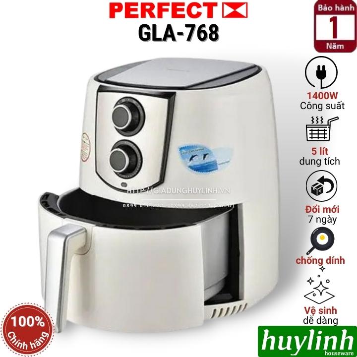 Nồi chiên không dầu Perfect GLA-768 - Dung tích 5 lít - Công suất 1400W - Hàng chính hãng