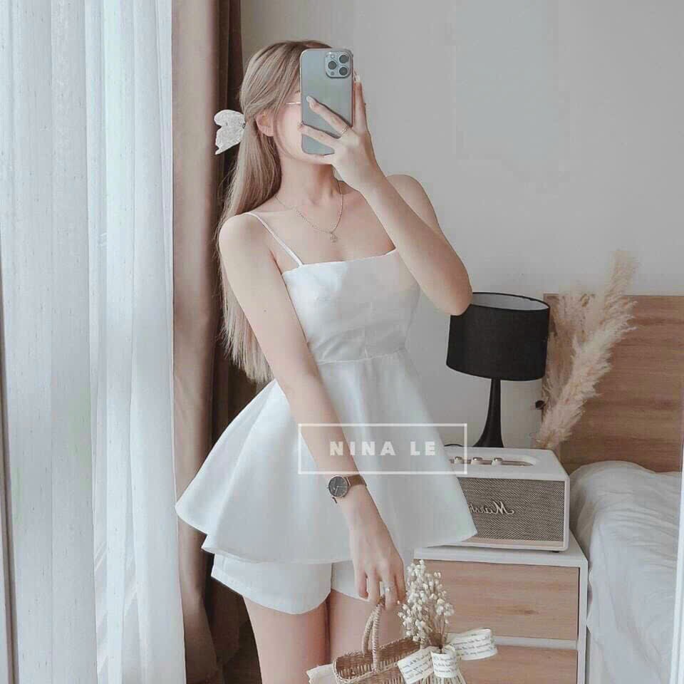 SET ÁO 2 DÂY TRƠN VỚI QUẦN NGẮN