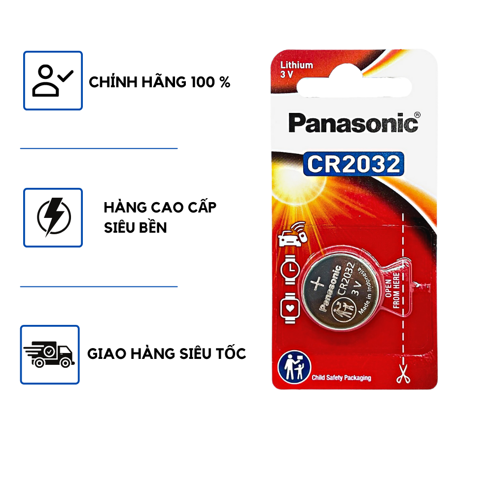 Pin Panasonic CR  2032 - Hàng chính hãng