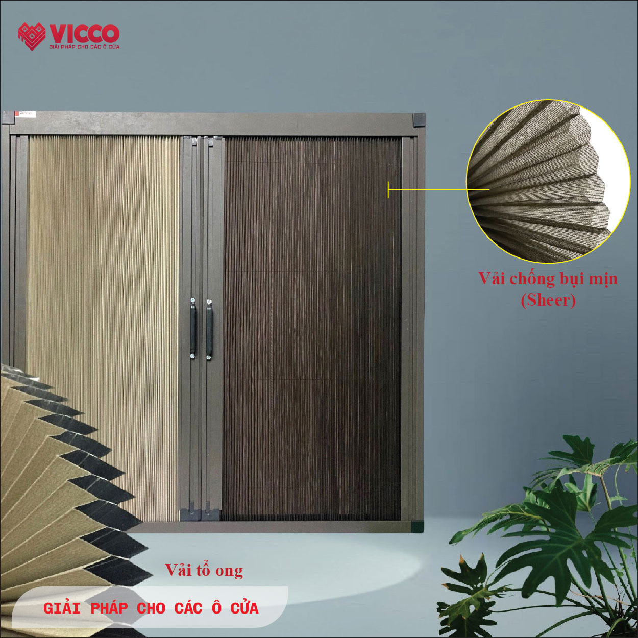 Rèm kiêm lưới chống bụi mịn VICCO MB 0010