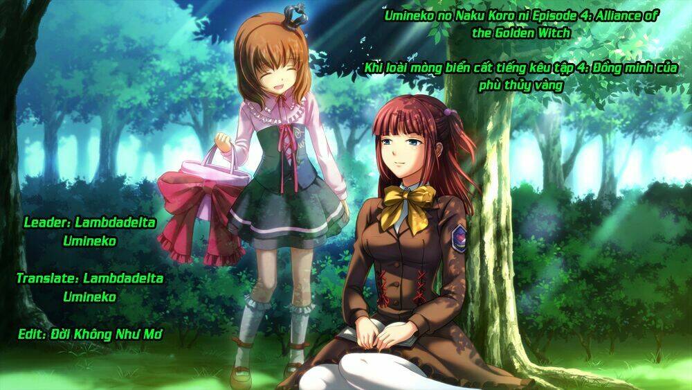 Umineko no Naku Koro ni Episode 1: Legend of the Golden Witch Chapter 28 - Trang 1