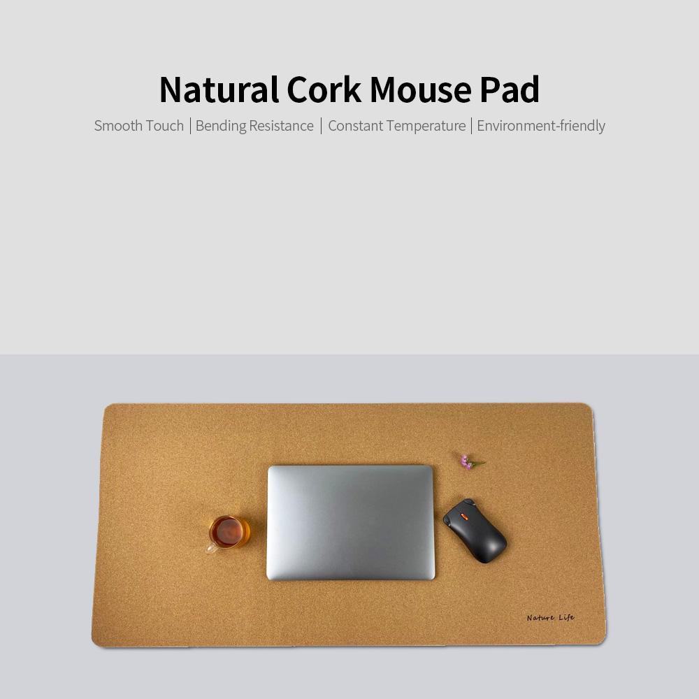 Tấm lót chuột Natural Cork Texture Desk Mat chống thấm nước,chống bụi kích thước lớn