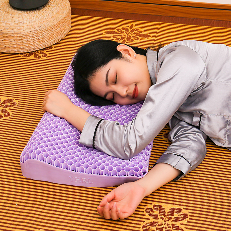 Gối ngủ chống đau cổ giúp ngủ ngon TPE HoneyComb Công Nghệ Nhật Bản đàn hồi tốt
