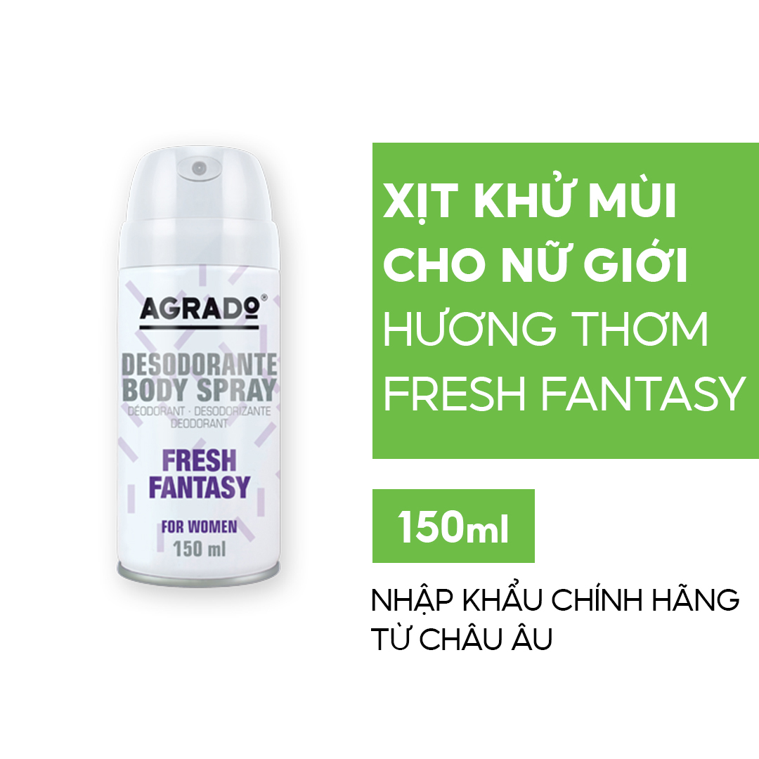 Xịt thơm body Agrado hương nước hoa Fresh Fantasy 150ml