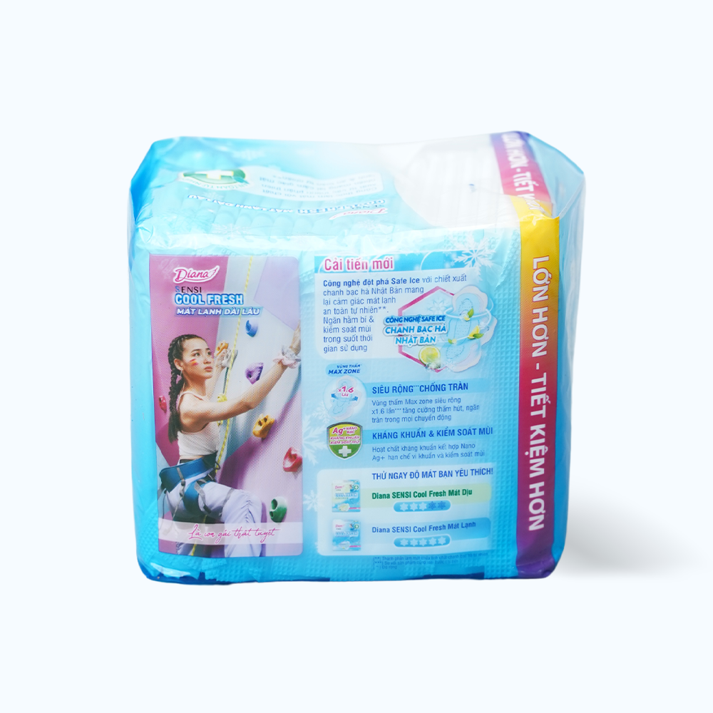 Băng vệ sinh siêu mỏng mát lạnh Diana Sensi Cool Fresh (Gói 20 miếng)