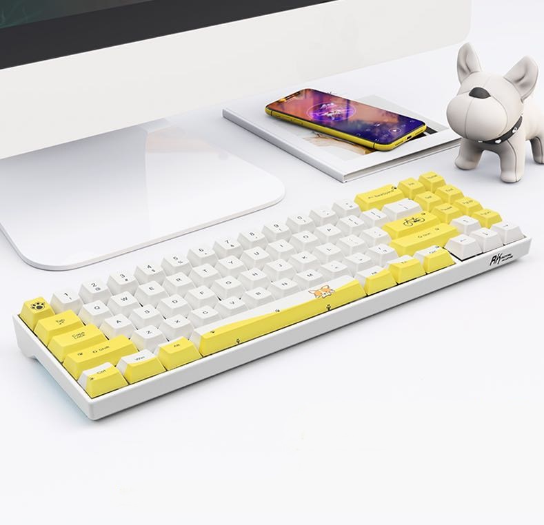 Bàn Phím Cơ Không Dây RK71 Phiên Bản Giới Hạn Nhiều Hoạ Tiết. Keycap PBT, công nghệ in Dye Sub. - Chính hãng Royal Kludge. Đủ màu sắc và Switch.