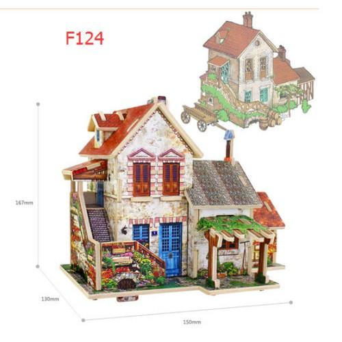 Mô hình gỗ - France Farm House F124