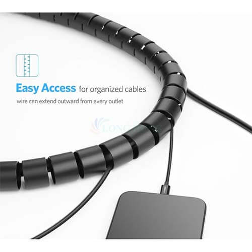 Dây ống xoắn bảo vệ dây cáp Ugreen Cable Zipper LP121 - Hàng chính hãng
